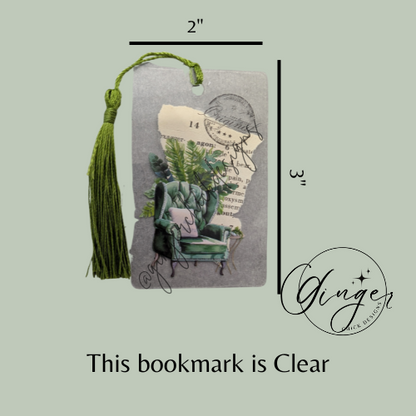 Reading Chair Dictionary Acrylic Bookmark