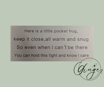 Red Balloon Dog Pocket Hug