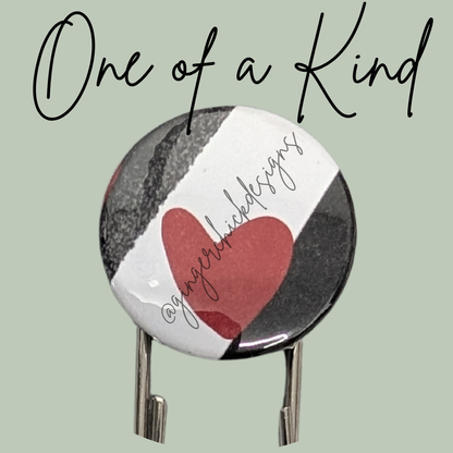 Red Heart 3-Inch Paperclip Bookmark