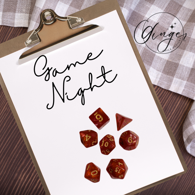 Red Pearl Dice Set