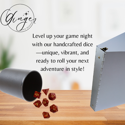 Red Pearl Dice Set