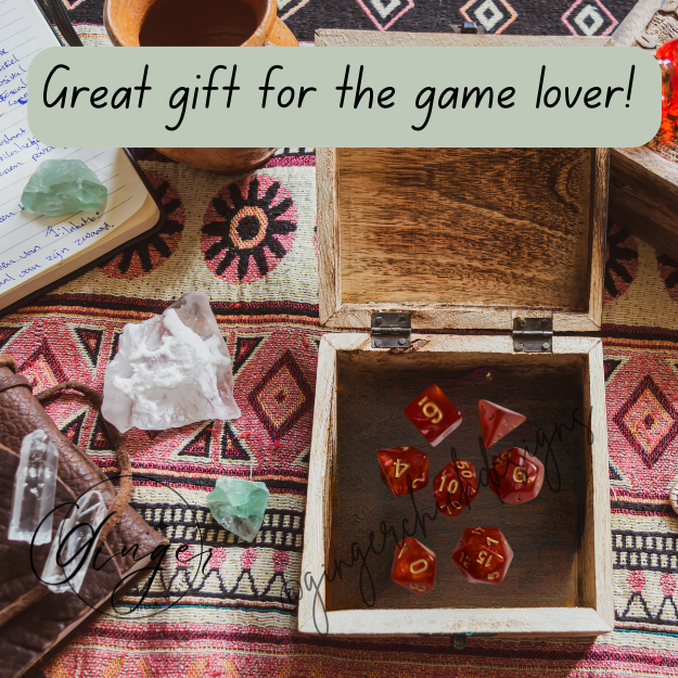 Red Pearl Dice Set