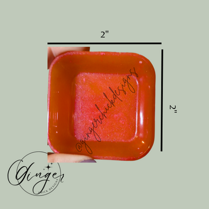 Red Crush Square Trinket Dish