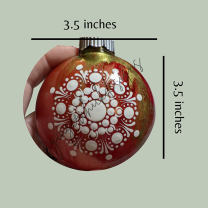 Mandala Art Round Disc Ornament – One of a Kind