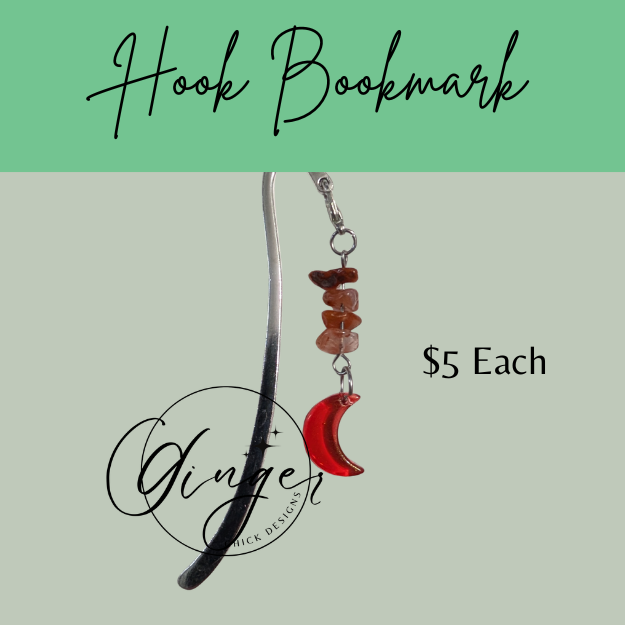 Red Moon Hook Bookmark