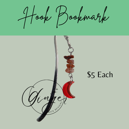 Red Moon Hook Bookmark