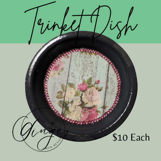 Rustic Rose Trinket Dish