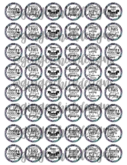 Family is the Anchor Bottle Cap Images