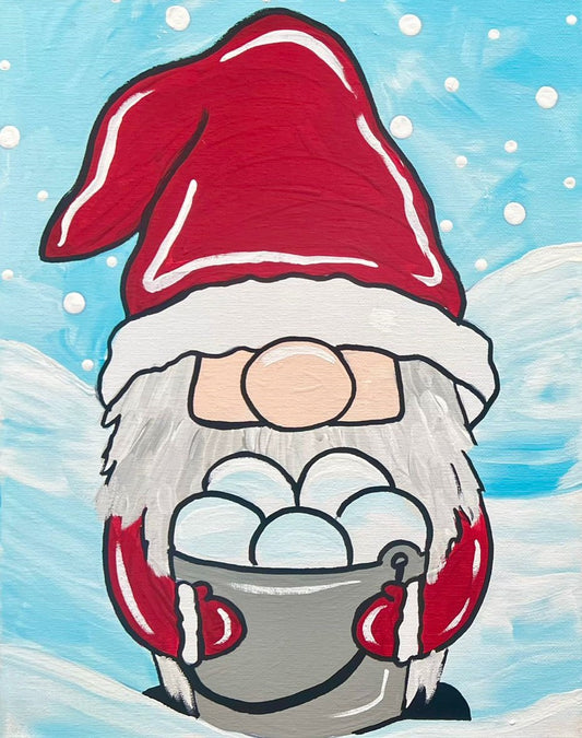 Santa Gnome Paint Party Kit