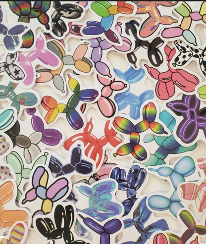 Balloon Dog Stickers – Mystery Pack of 6 for $2 🎈🐶