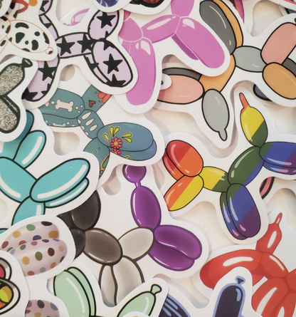 Balloon Dog Stickers – Mystery Pack of 6 for $2 🎈🐶