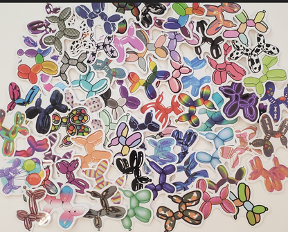Balloon Dog Stickers – Mystery Pack of 6 for $2 🎈🐶