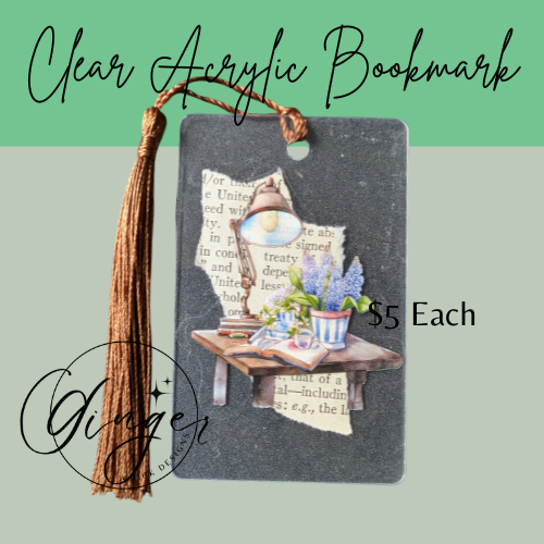 Side Table Lamp Dictionary Acrylic Bookmark