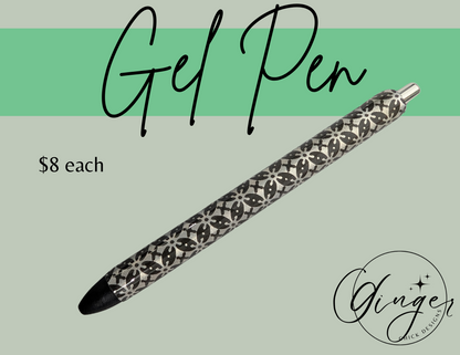 Silver Flowers Joy Gel Pen