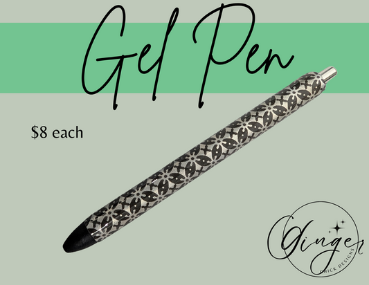 Silver Flowers Joy Gel Pen