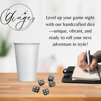 Silver Small Dice Set
