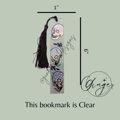 Skulls Acrylic Bookmarks