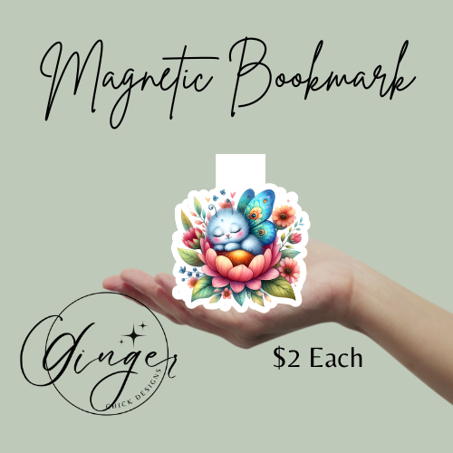 Sleeping Butterfly Magnetic Bookmark