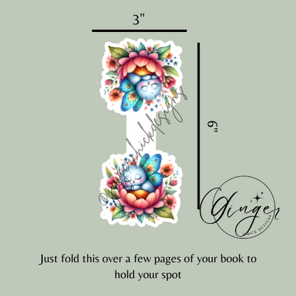 Sleeping Butterfly Magnetic Bookmark