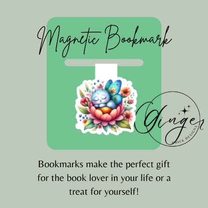 Sleeping Butterfly Magnetic Bookmark