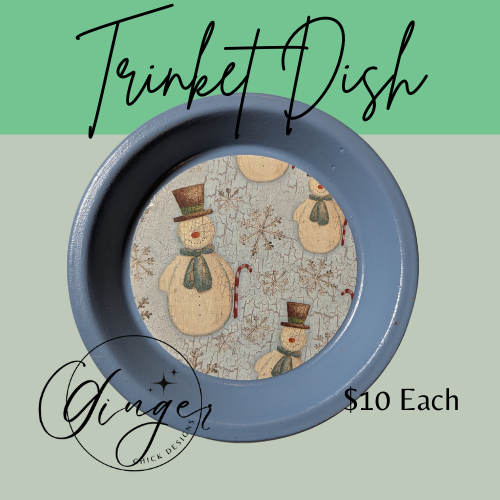 Snowman Trinket Dish
