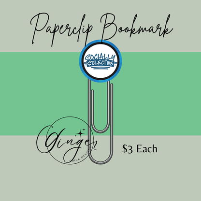 Socially Selective 3-Inch Paperclip Bookmark