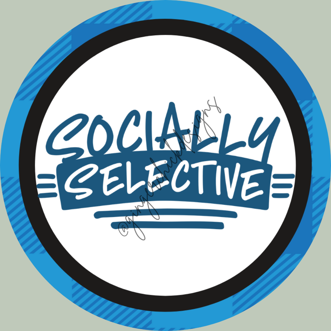 Socially Selective 3-Inch Paperclip Bookmark