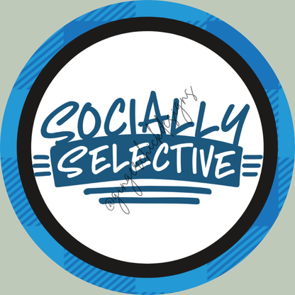 Socially Selective 3-Inch Paperclip Bookmark