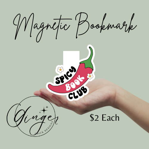 Spicy Book Club Magnetic Bookmark