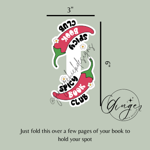 Spicy Book Club Magnetic Bookmark