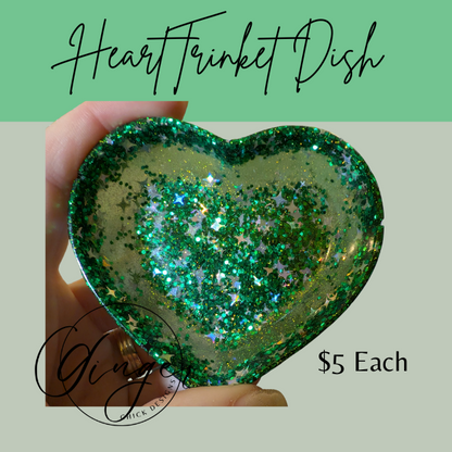 St Pattys Heart Trinket Dish