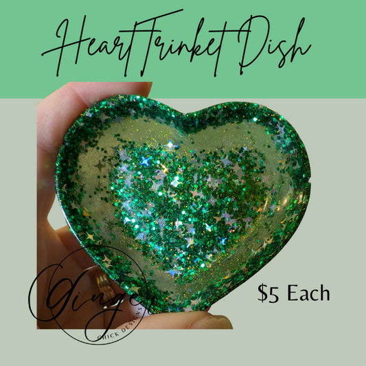 St Pattys Heart Trinket Dish