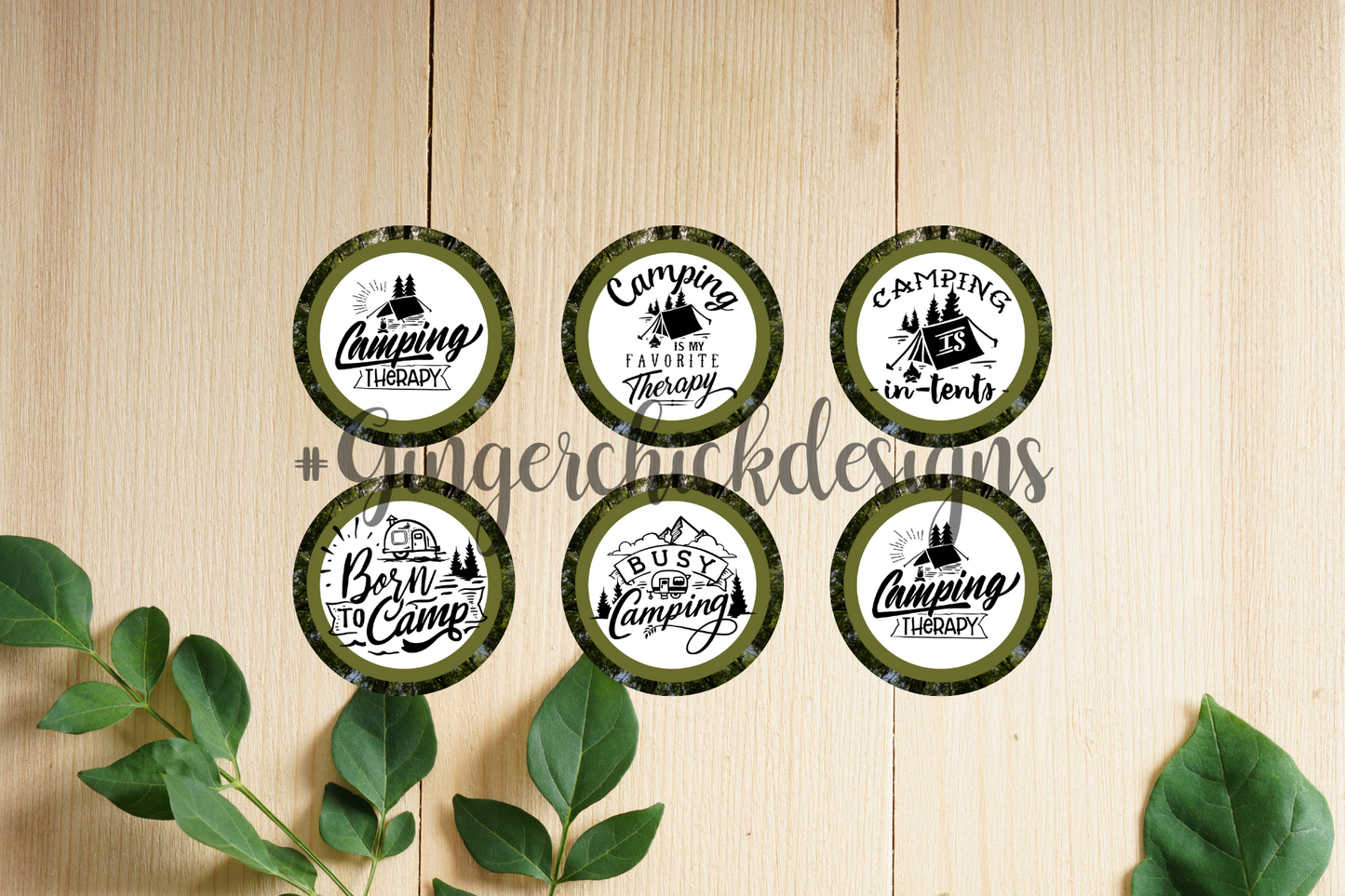 Camping is Therapy Bottle Cap Images