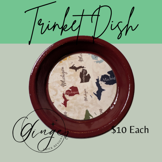 State of Michigan Trinket Dish