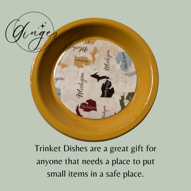 State of Michigan Trinket Dish