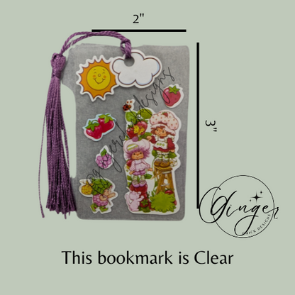 Strawberry Friends Dictionary Acrylic Bookmark