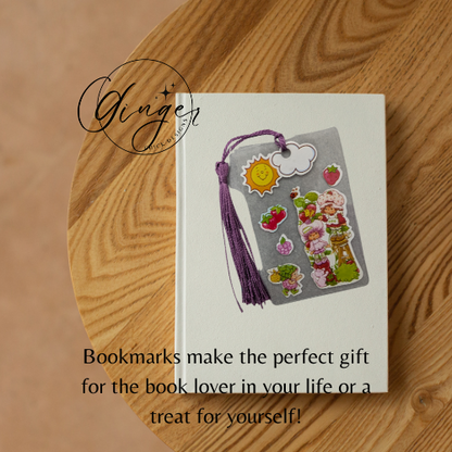 Strawberry Friends Dictionary Acrylic Bookmark