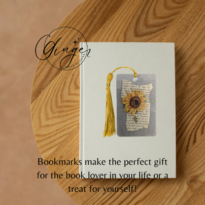 Sunflower Dictionary Acrylic Bookmark