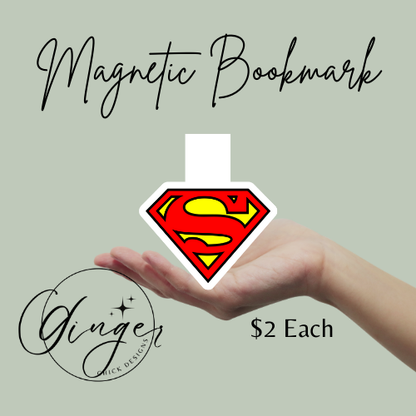 Super Hero Magnetic Bookmark