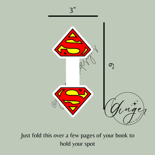 Super Hero Magnetic Bookmark