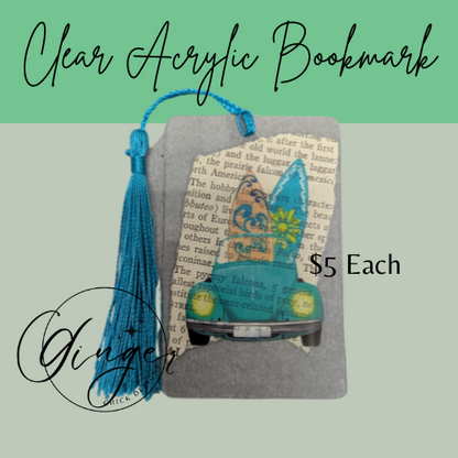 Surfer Dictionary Acrylic Bookmark