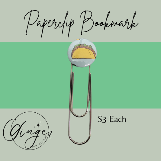 Taco 3-Inch Paperclip Bookmark