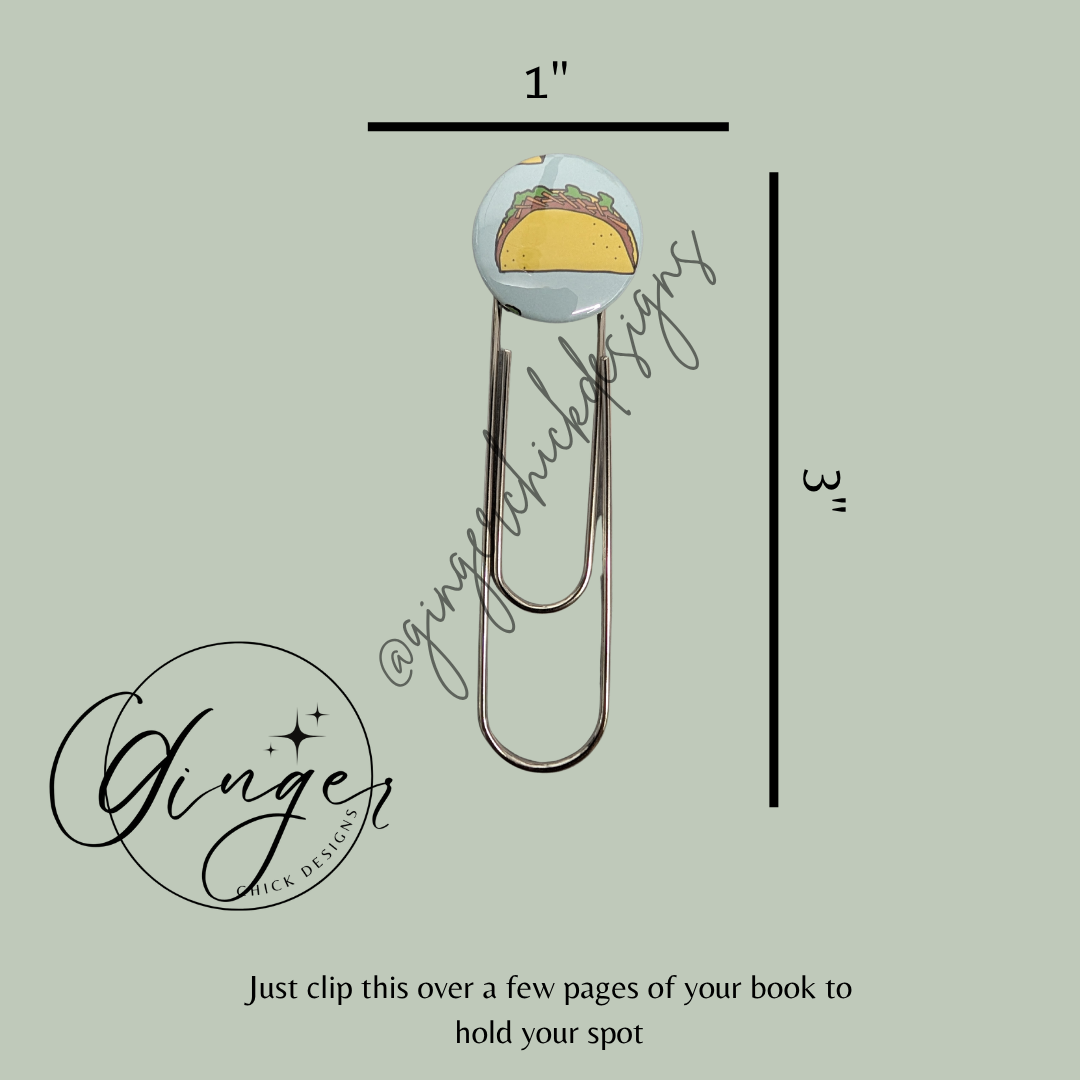 Taco 3-Inch Paperclip Bookmark