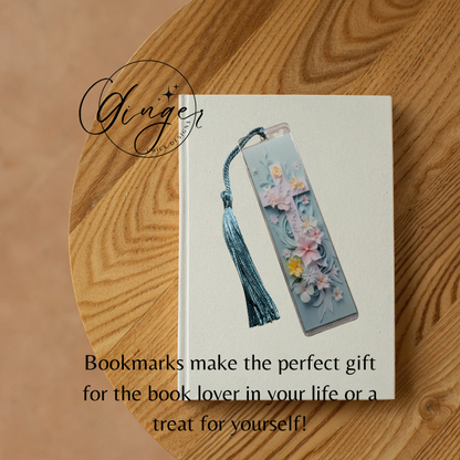 Teal Cross Acrylic Bookmarks