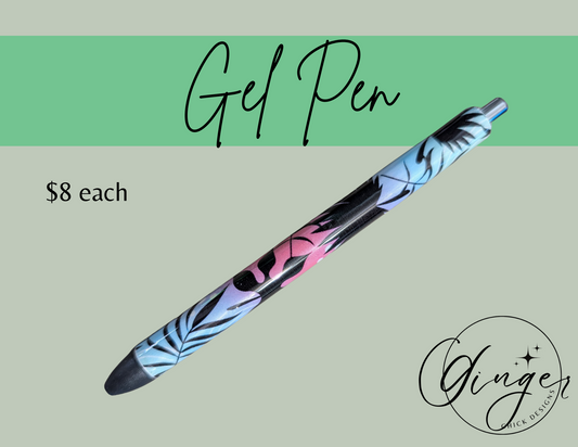 Tropical with Black Leaves  Ink Joy Gel Pen