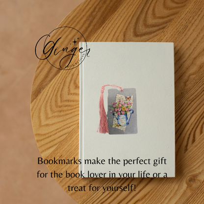 Tulip Watering Can Dictionary Acrylic Bookmark