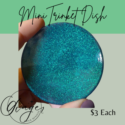 Turquoise Color Shift Mini Trinket Dish