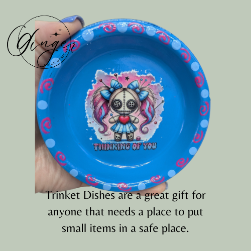 VooDoo Doll Mixed Media Art Trinket Dish