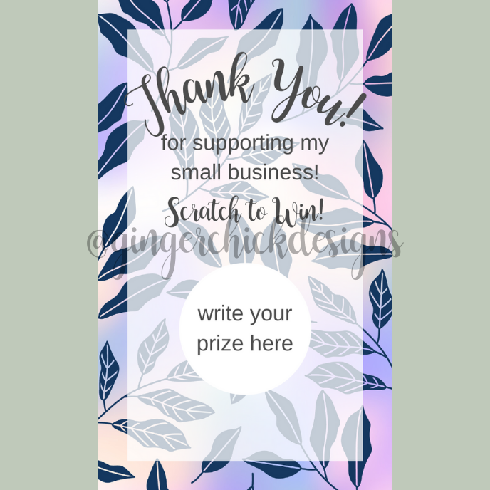 Purple Leaves Digital Scratch-Off Ticket