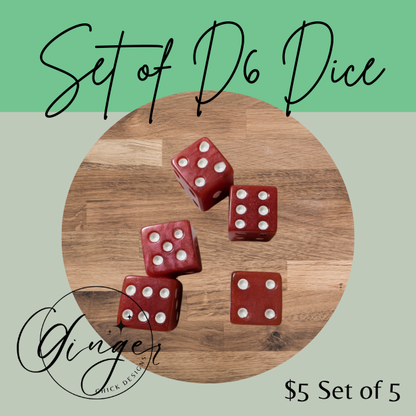 Watermelon Small Dice Set